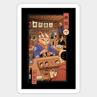 Sushi Cat Meowster Sticker